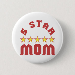 Verleihe 5 Sterne-Mama Button