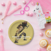 Verleihpapier-Plakat für Fun Gold Firefighter Pappteller (Party)