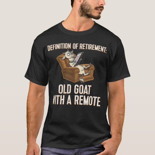 Verleihung alter Ziege mit Ferndefinition T-Shirt (Vorderseite)