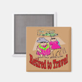 Verleihung an Travel Camper Couple Magnet (Vorderseite/Rückseite)