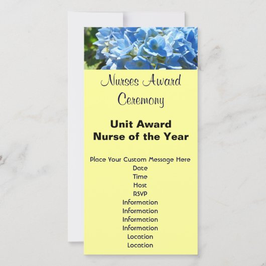 Verleihung des Nurses Award Invitations Nurses of (Vorderseite)