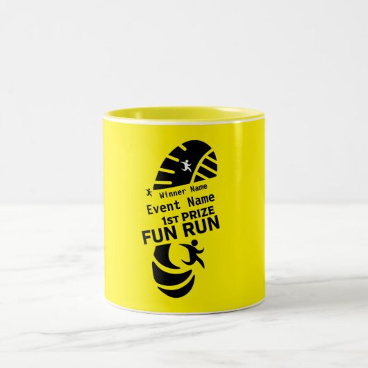 Verleihung des Preises "Fun Run Event Ursache Wohl Zweifarbige Tasse (Mittel)