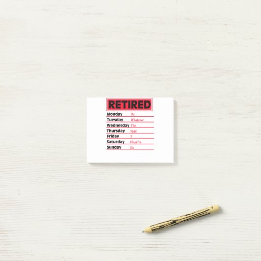 Verleihung des Zeitplans 2020 Post-it Klebezettel (Auf Schreibtisch)