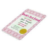 Verleihung eines Zertifikats für den besten Freund Magnet (Linke Seite)