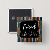 Verleihung Ihrer Bibliothek Button (Vorne & Hinten)