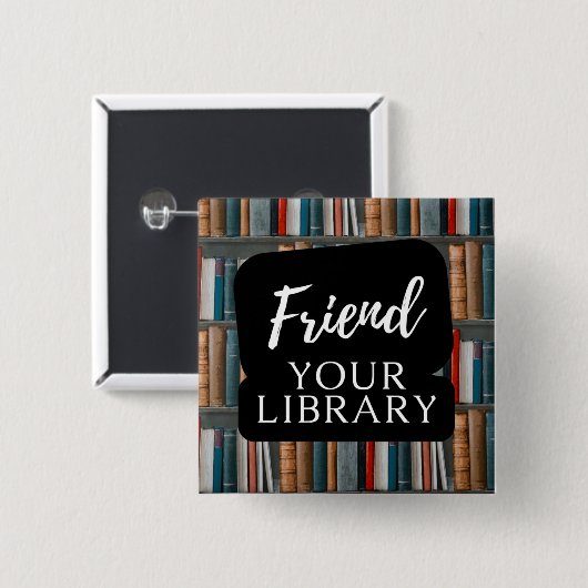 Verleihung Ihrer Bibliothek Button (Vorne & Hinten)