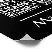 Verleihungsgeschenk für Boss-Preis für den langfri Poster (Ecke)