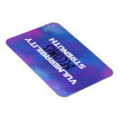 Verletzlichkeit wird zu Festigkeitstyppografie Abs Magnet (Rechte Seite)