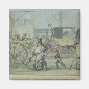 Verletzte französische Soldaten, die Paris Magnet