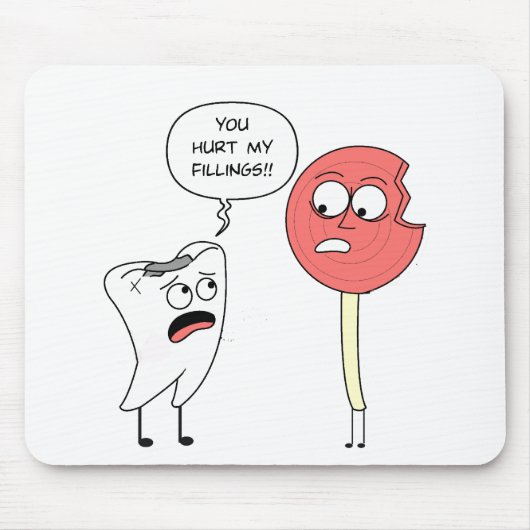 Verletzte Gefühle Mousepad (Vorne)