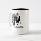 Verletzte Krieger-Tasse Zweifarbige Tasse (Vorderseite Links)