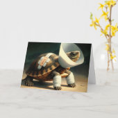 Verletzte Tortoise wird bald gut Karte (Gelbe Blume)