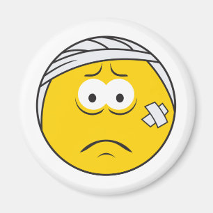 Verletzter Aua Gesicht Magnet