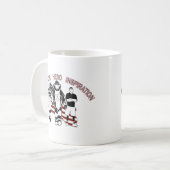 Verletzter Krieger EOD Kaffeetasse (Vorderseite Links)