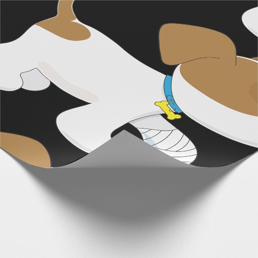 verletzter Welpen Geschenkpapier