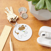 verletzter Welpen Schlüsselanhänger