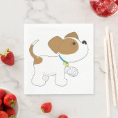 verletzter Welpen Serviette