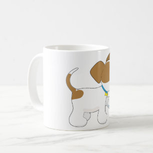 verletzter Welpenhund Kaffeetasse