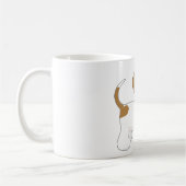 verletzter Welpenhund Kaffeetasse (Links)