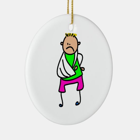 Verletztes Kind Keramikornament (Rechts)