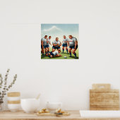 Verletzung Break - Rugby Art Print Poster (Küche)