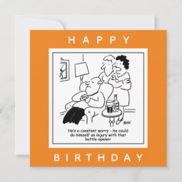 Verletzung durch einen Cartoon mit dem "Bottle Ope Karte