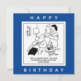 Verletzung durch einen Cartoon mit dem "Bottle Ope Karte