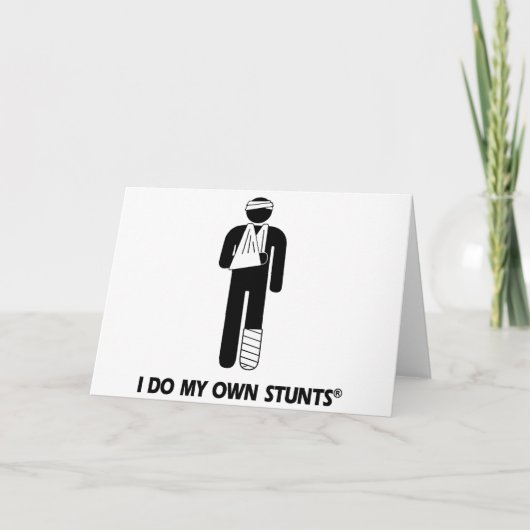Verletzung meiner eigenen Stunts Karte (Vorderseite)