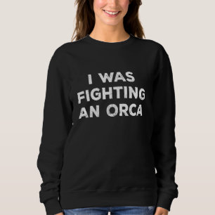 Verletzung Operation ich kämpfte gegen einen lange Sweatshirt