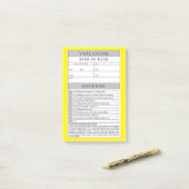 Verletzung von Fakes Post-it Klebezettel (Auf Schreibtisch)