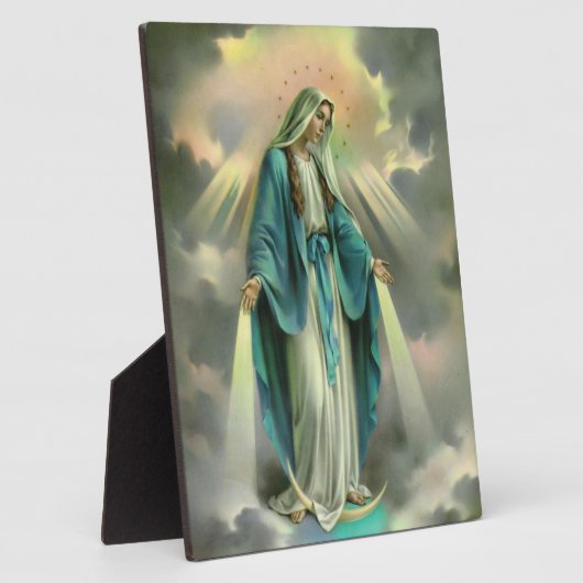 Verletzungen von Virgin Mary Fotoplatte (Seite)