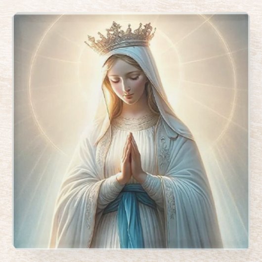 Verletzungen von Virgin Mary Glasuntersetzer (Vorderseite)