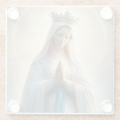 Verletzungen von Virgin Mary Glasuntersetzer (Rückseite)