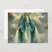 Verletzungen von Virgin Mary Postkarte (Vorne/Hinten)