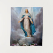 Verletzungen von Virgin Mary Wandteppich (Vorderseite)