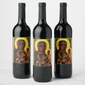 Verletzungen von Virgin Mary Weinetikett (Flaschen)