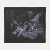 Verleugnete Szenarienansicht - Techno-Goth Streetw Fleecedecke (Vorderseite (Horizontal))