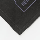 Verleugnete Szenarienansicht - Techno-Goth Streetw Fleecedecke (Ecke)