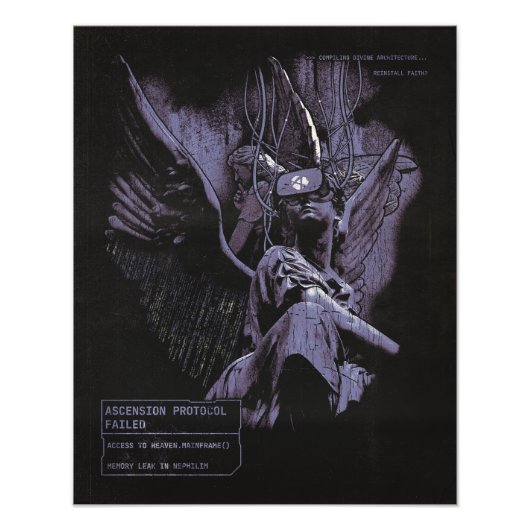 Verleugnete Szenarienansicht - Techno-Goth Streetw Fotodruck (Vorne)