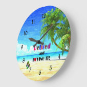 Verleumde es und liebe es! große wanduhr (Winkel)