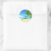 Verleumde es und liebe es! runder aufkleber (Tasche)