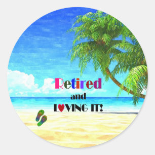 Verleumde es und liebe es! runder aufkleber