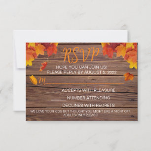 Verlieb dich Antwortkarte RSVP Karte