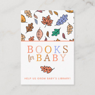 Verlieb dich Baby Shower Bücher für Baby Begleitkarte