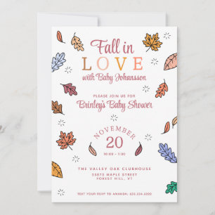 Verlieb dich Baby Shower Einladung