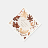 Verlieb dich Baby Shower Party  Serviette (Ecke)