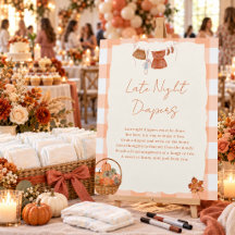 Verlieb dich Baby Shower Späte-Nacht-Windeln Schil