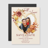 Verlieb dich Foto Hochzeit Save-the-Date Magnet (Vorne/Hinten)
