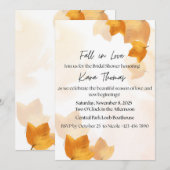Verlieb dich Hochzeitsshower-Einladung Einladung (Vorne/Hinten)