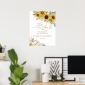 Verlieb dich in den Kürbis Herbst Hochzeitswillkom Poster (Heimbüro)